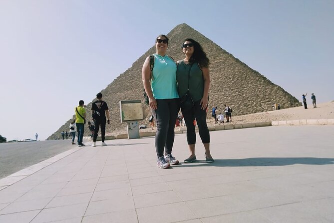 4Hours Private Pyramid with lunch&camel ride through Ancient Giza - Seeing all three pyramids from the high hill
