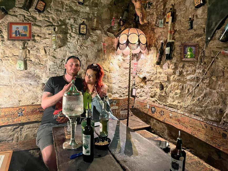 Absinthe Tasting Prague: Historic Cellar Experience - Entering the Ungelt cellar in central Prague