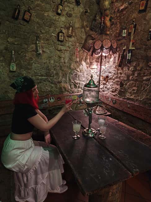 Absinthe Tasting Prague: Historic Cellar Experience - What the 90-minute itinerary feels like