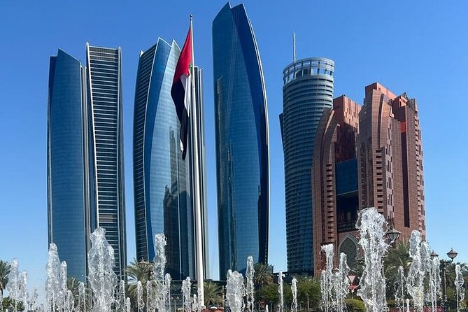 Abu Dhabi Tour Grand Mosque Heritage Village Emirates Palace - Yas Island and Ferrari World from the outside