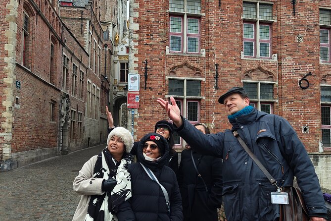Across Bruges History Equals Fun with chocolate and waffle sample - Burg Square and Bruges City Hall
