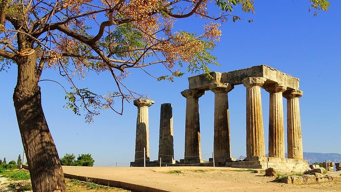Ancient Corinth, Sanctuary of Hera, Blue Lake & Canal from Athens - Geraneia Mountain and the Corinthian Gulf