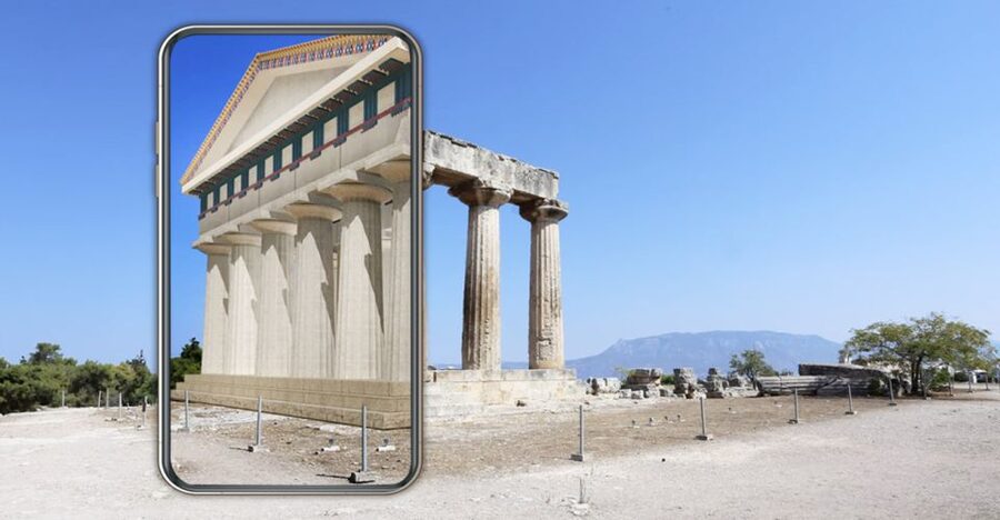 Ancient Corinth Self-Guided Tour with 3D & Audio (No Ticket) - The Temple of Apollo through a 3D model
