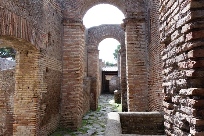 Ancient Ostia Antica Semi-Private Day Trip from Rome by Train with Guide - The Baths of Neptune and its striking mosaic