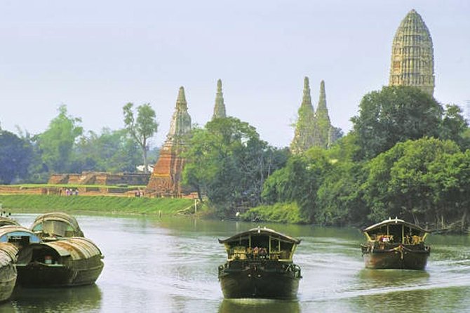 Ancient Wonders of Ayutthaya with Return Scenic River Cruise - Vihara Phra Mongkhon Bophit and a living religious site