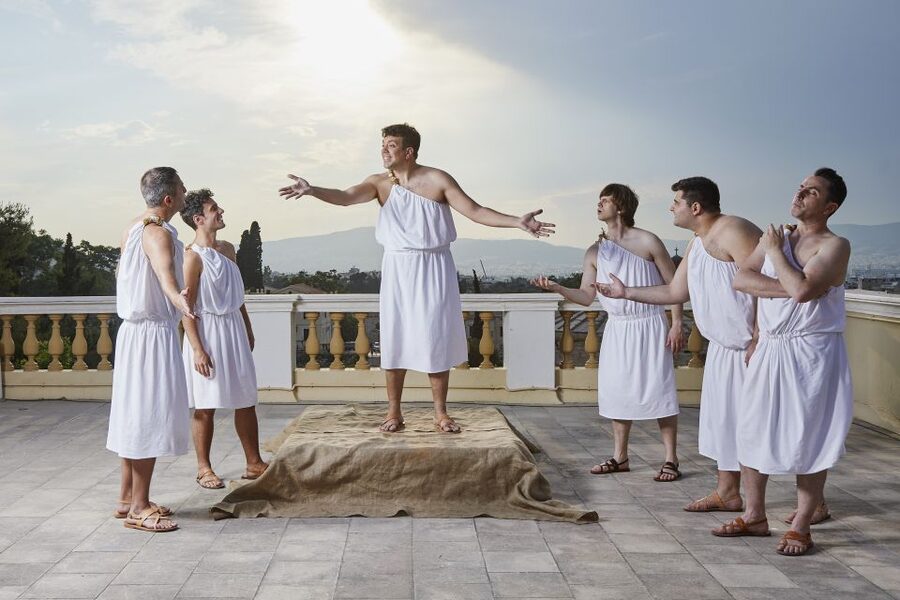 Athens: Ancient Greek Theater Performance - Arriving beneath the Acropolis in Plaka