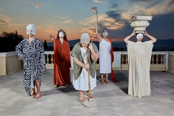 Athens Skip the Line: Open Air Ancient Greek Theatre Performance - The cast, costumes, and style of humor