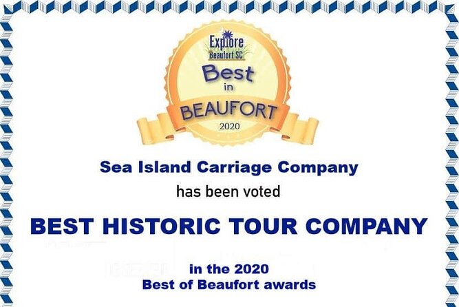 Beaufort’s #1 Horse & Carriage History Tour - Is $35 a fair price?