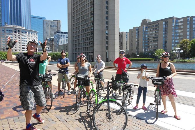 Boston City View Bicycle Tour: History and Landmarks - Charlestown views and the route toward TD Garden