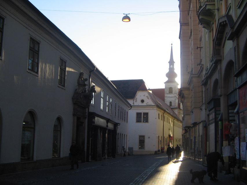 Brno: Historic Downtown Walking Tour - New Town Hall, Leipa House, and St. James Church