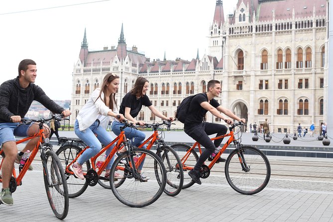 Budapest Historic Downtown Bicycle Tour in small groups - Heroes’ Square and the open space of City Park