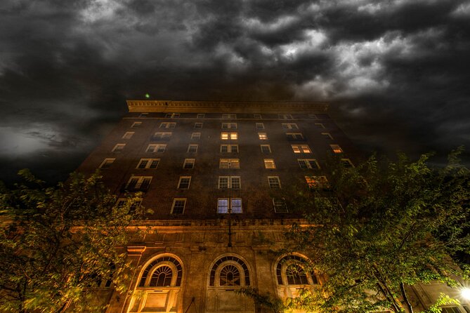 Chains, Coffins, & Curses: Charlottesville Ghost Tours - Peabody Hall and the lights after hours