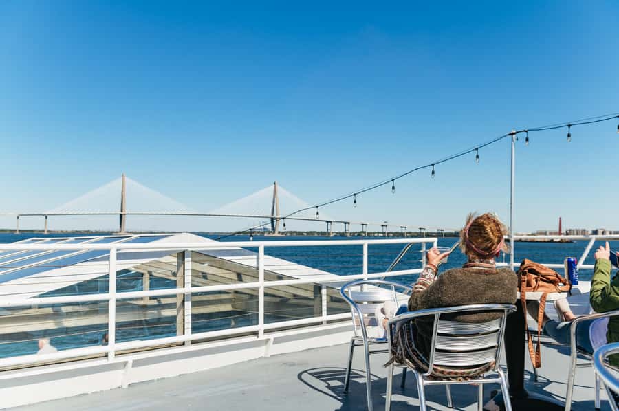 Charleston: Daytime or Sunset Historic Harbor Cruise - The Battery from the water