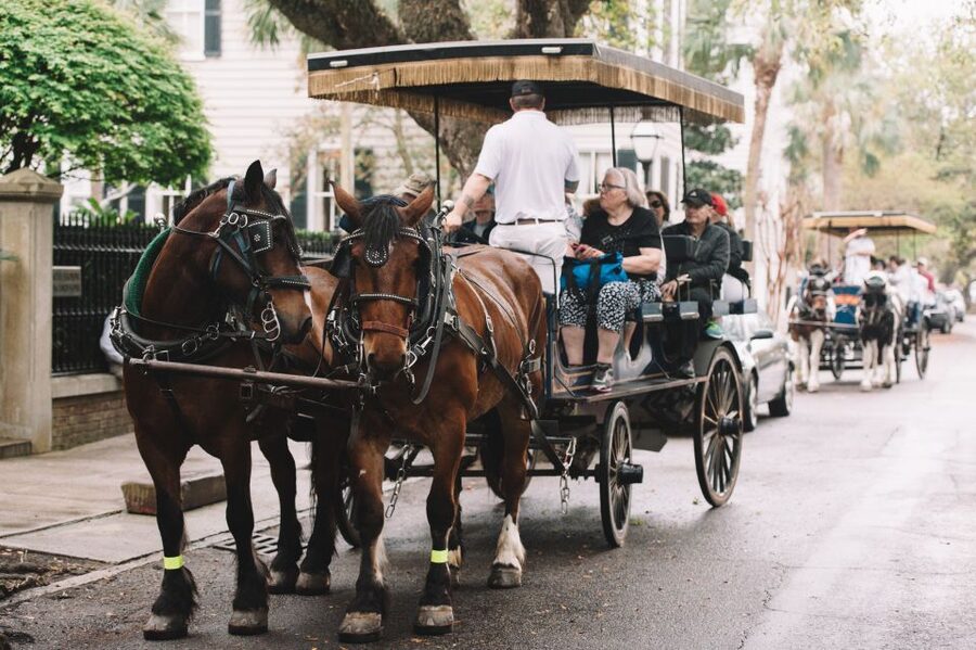 Charleston:Evening Haunted History Horse-Drawn Carriage Tour - Starting at the Big Red Barn on Pinckney Street