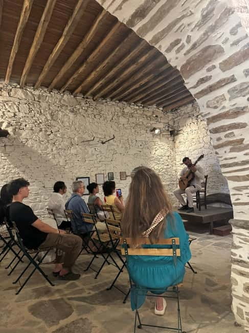 Classical guitar concert in a historic olive press - Moonlight, mountains, and an open sky
