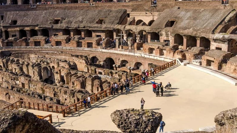Colosseum Underground All-Access Experience w/ Ancient Rome - The arena floor and the first two levels