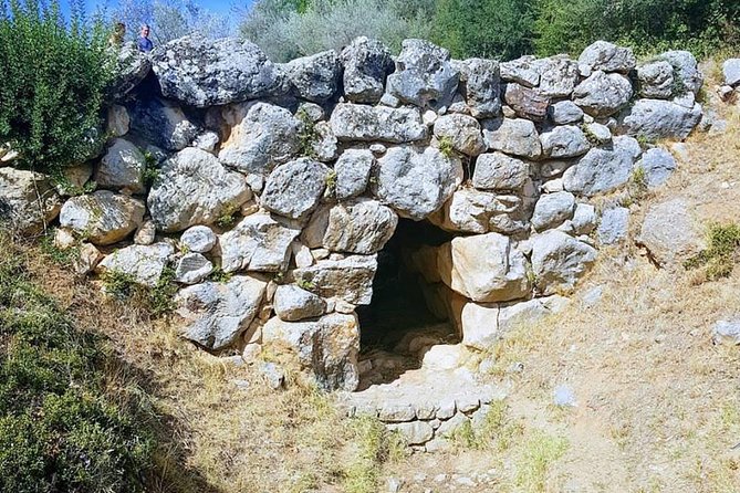 Day tour to Ancient Olympia,Ancient Sparta Mycenae Including Meal - The long road to Sparta and Cave Kaiadas
