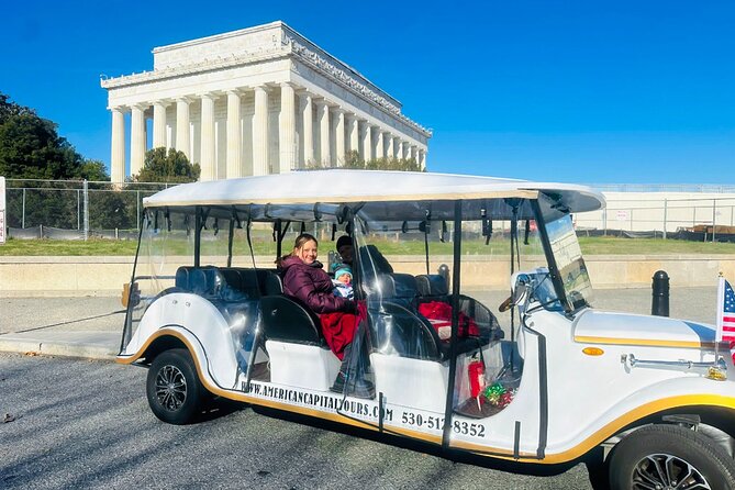 DC Monuments & History Guided E-Cart Tour-Blankets - Martin Luther King Jr. Memorial and the power of a short stop