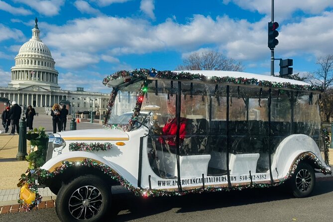 DC Monuments & History Guided E-Cart Tour-Blankets - Capitol Hill begins the story