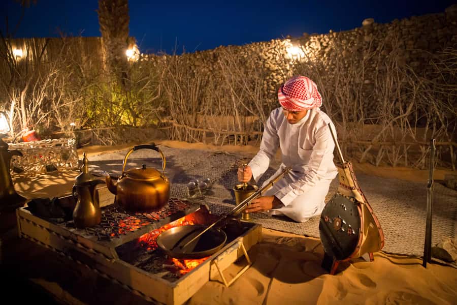 Dubai: Heritage Camel Desert Safari with Traditional Dinner - A four-course Emirati dinner under the stars