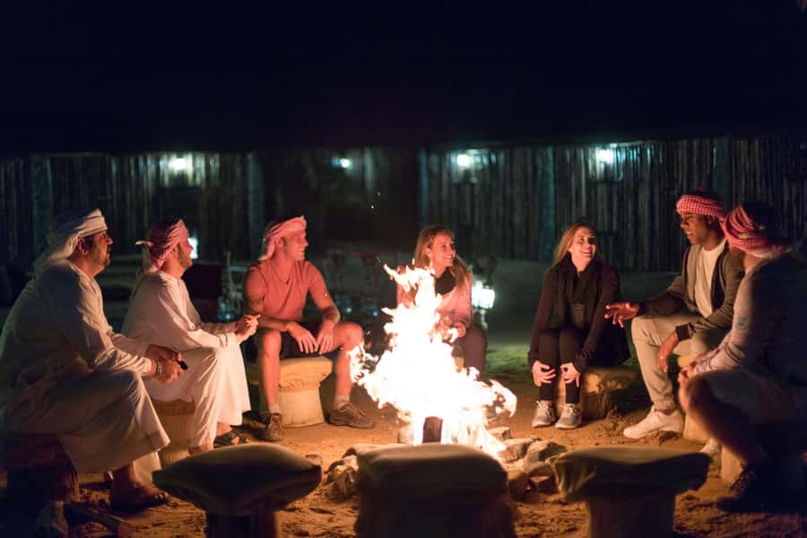 Dubai: Heritage Desert Safari wtih Overnight and Breakfast - An Emirati dinner in a private desert retreat
