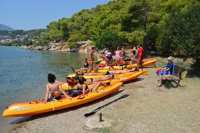 Epidavros sea kayak at the Ancient sunken city tour, small ancient theater - A local meal at Athina EcoFarm