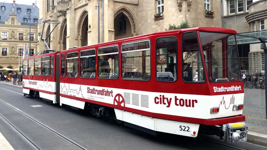 Erfurt Tour - City tour with the historic tram - Why Erfurt looks different from a tram window