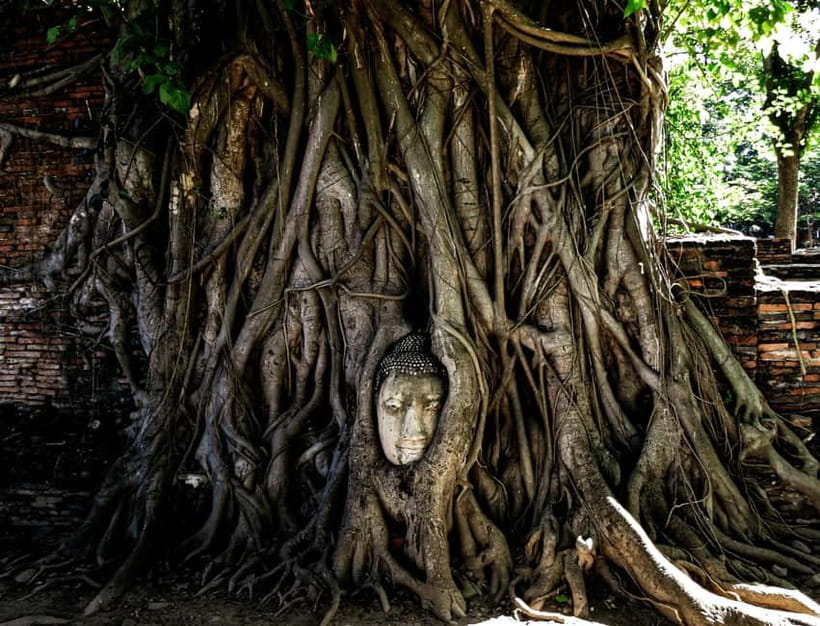 From Bangkok: Ayutthaya Heritage Tour with Sunset Boat Ride - Wat Yai Chai Mongkhon: A Strong First Temple