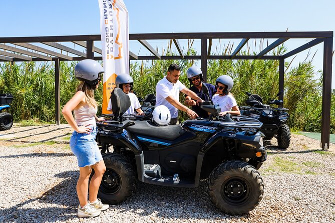 From Kolymbari: Ancient Diktyna & Hidden Beach Quad Safari - Afrata Beach, a quiet coastal pause