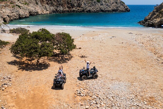 From Kolymbari: Ancient Diktyna & Hidden Beach Quad Safari - Menies Beach, the tour’s biggest reward