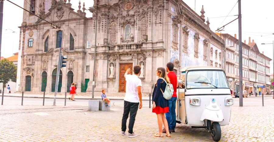 From Leixões: Private Porto Historic Center Tuk Tuk Tour - Ribeira, the riverfront, and Serra do Pilar