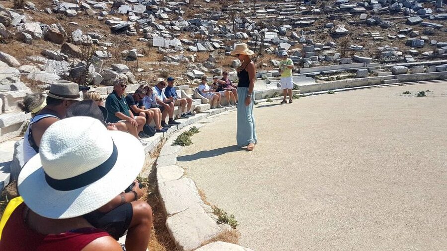 From Mykonos: Ancient Delos Tour - The Terrace of the Lions and Delos’s most memorable view