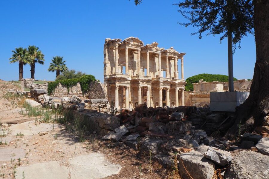 Full-Day Tour of Ancient Ruins in Ephesus from Izmir - Walking through Ephesus and the Great Theater