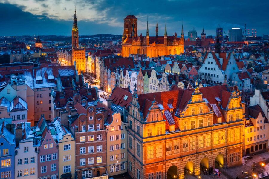 Gdańsk City Sights & History Guided Walking Tour in English - Rebuilt merchant houses along the Royal Route