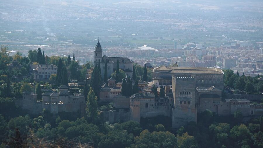 Granada: Historical City Center Guided Segway Tour - Green paths near the Alhambra