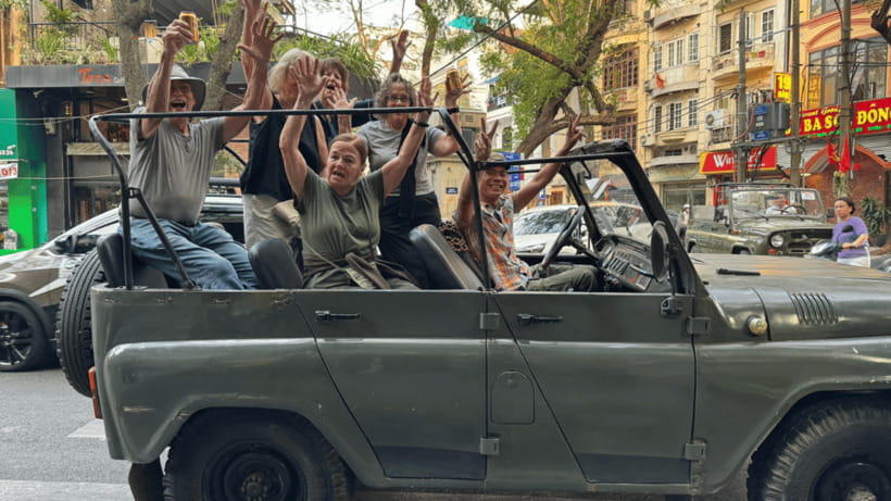 Hanoi: Historic Jeep Tour - French Quarter boulevards and Little Paris