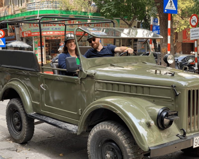 Hanoi: Historic Jeep Tour - Train Street and unexpected city corners