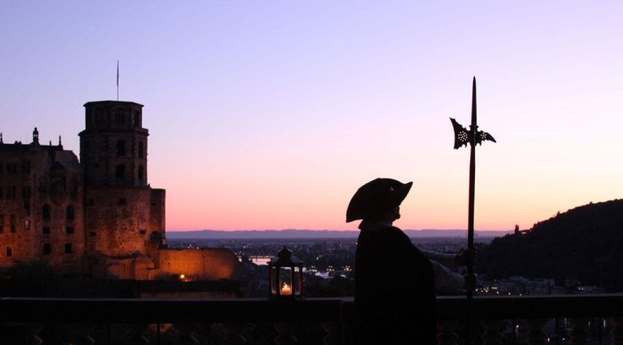 Heidelberg: Night Watchman Historic Adventure Tour - Korn Market, the Madonna, and princely Heidelberg