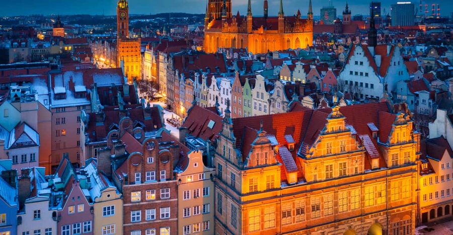 Historic City Center Tour Gdansk in German - The Crane and the medieval waterfront