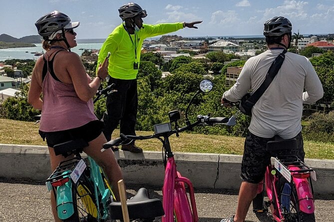 Historic City, Fort and Beach E-Bike Tour - The V C Bird Monument and the Approach to St. John’s