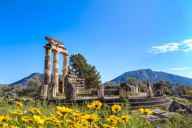 Historical Delphi One Day Tour with Arachova Stop & Expert Guide - Entering Delphi and the Temple of Apollo