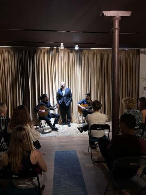 Lisbon: Live Fado Show in Historic Alfama with Port Wine - Entering the historic bar setting