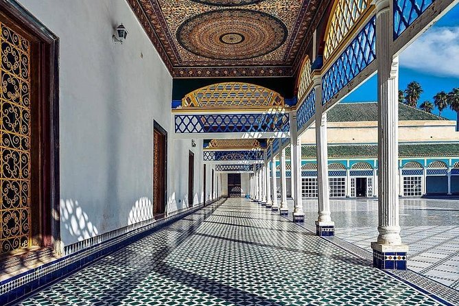 Marrakech Historical and Cultural Tour - Half Day City Tour - Bahia Palace and the details above the doorway