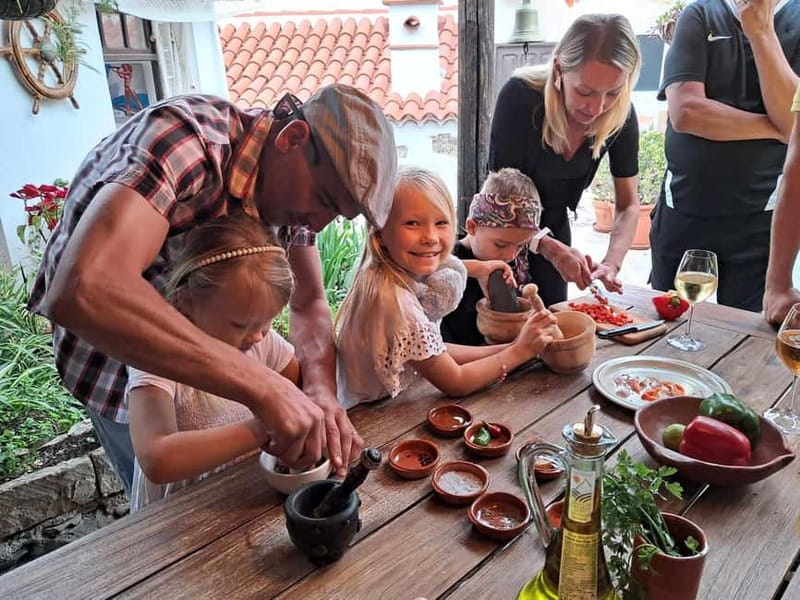 Mojo Workshop Cooking Class in Ancient Canarian Village - Arriving in Chirche, high above the resort coast