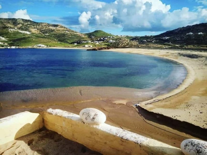 Mykonos: Myths, Gods & Ancient Stories Jeep Tour adventure! - Fokos and Ftelia: quieter shores and prehistoric Mykonos