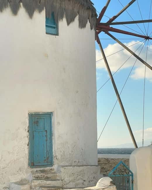 Mykonos: Myths, Gods & Ancient Stories Jeep Tour adventure! - Windmills, Little Venice, and Paraportiani in Mykonos Town