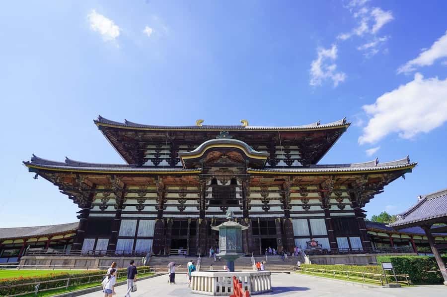 Nara: Half-Day UNESCO Heritage & Local Culture Walking Tour - The quiet pyramid-shaped structure and a hill view