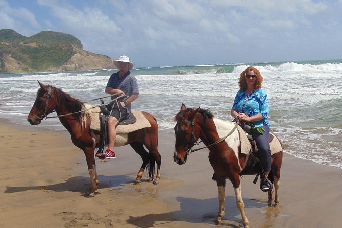 Nature & Historical Horseback Riding Tours St. Lucia - Reaching Fond d’Or Bay and the beach