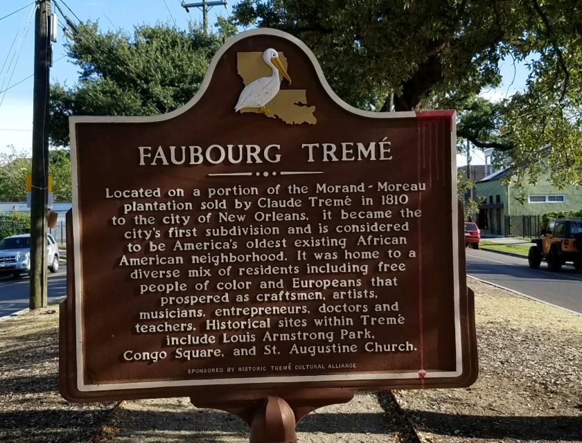 New Orleans: Tremé African American & Creole History Tour - Jazz, brass bands, and the musicians of Tremé