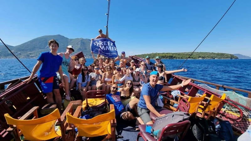 Nydri: Sailing Through History. Daily Cruise with Beach BBQ - Papanikolis Cave and the first swim